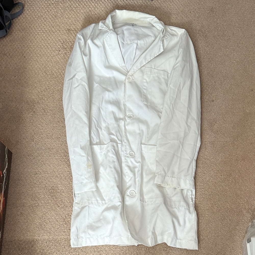 Men's Classic White Trench Coat
